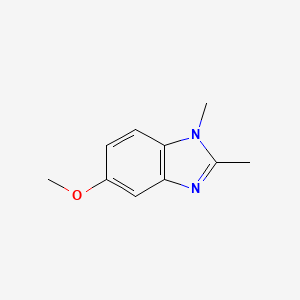 molecular formula C10H12N2O B3352721 1H-Benzimidazole,5-methoxy-1,2-dimethyl-(9CI) CAS No. 50591-24-7