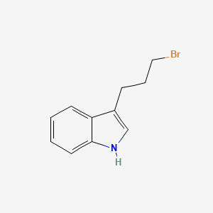 molecular formula C11H12BrN B3352739 3-(3-bromopropyl)-1H-indole CAS No. 50624-65-2