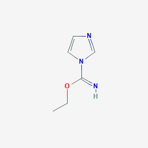 molecular formula C6H9N3O B3352813 Ethyl 1H-imidazole-1-carboximidate CAS No. 510710-96-0