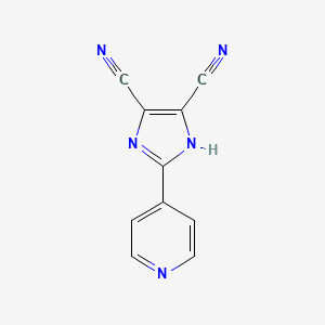 molecular formula C10H5N5 B3352866 2-(Pyridin-4-yl)-1H-imidazole-4,5-dicarbonitrile CAS No. 51294-32-7