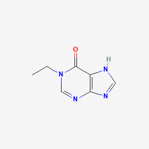 molecular formula C7H8N4O B3352880 1-ethyl-7H-purin-6-one CAS No. 51559-59-2
