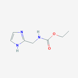 molecular formula C7H11N3O2 B3352938 Ethyl ((1H-imidazol-2-yl)methyl)carbamate CAS No. 518036-06-1