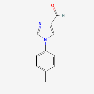molecular formula C11H10N2O B3352958 1-(4-Methylphenyl)-1H-imidazole-4-carbaldehyde CAS No. 52046-22-7