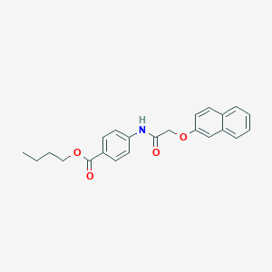 molecular formula C23H23NO4 B335310 Butyl 4-[(2-naphthalen-2-yloxyacetyl)amino]benzoate 