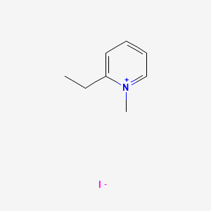 molecular formula C8H12IN B3353103 Pyridinium, 2-ethyl-1-methyl-, iodide CAS No. 52806-01-6