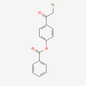 molecular formula C15H11BrO3 B3353149 4-(Bromoacetyl)-phenyl benzoate CAS No. 5324-15-2
