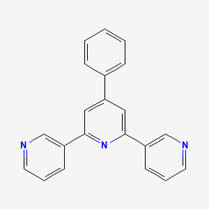 molecular formula C21H15N3 B3353173 4-phenyl-2,6-dipyridin-3-ylpyridine CAS No. 5333-11-9