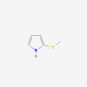molecular formula C5H7NS B3353210 2-(methylthio)-1H-pyrrole CAS No. 53391-61-0