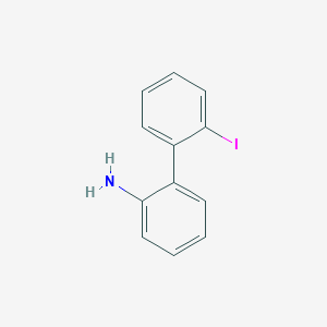 molecular formula C12H10IN B3353345 2-Amino-2'-Iododiphenyl CAS No. 54147-90-9