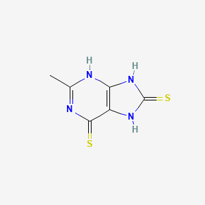 B3353423 2-methyl-7,9-dihydro-3H-purine-6,8-dithione CAS No. 5453-11-2