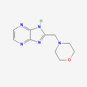 1H-Imidazo(4,5-b)pyrazine, 2-(morpholinomethyl)-
