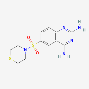 6-(Thiomorpholine-4-sulfonyl)-quinazoline-2,4-diamine