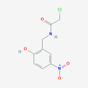 molecular formula C9H9ClN2O4 B033537 2-chloro-N-(2-hydroxy-5-nitrobenzyl)acetamide CAS No. 110952-49-3