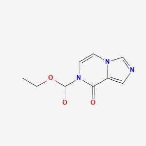 molecular formula C9H9N3O3 B3353745 Ethyl 8-oxoimidazo[1,5-a]pyrazine-7-carboxylate CAS No. 56468-19-0