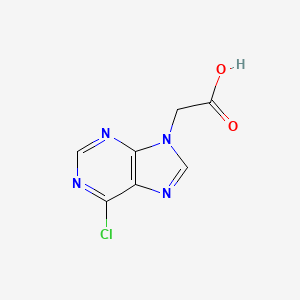 molecular formula C7H5ClN4O2 B3353852 2-(6-chloro-9H-purin-9-yl)acetic acid CAS No. 56763-07-6