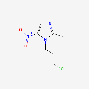 molecular formula C7H10ClN3O2 B3353877 1-(3-Chloropropyl)-2-methyl-5-nitro-1H-imidazole CAS No. 56894-29-2