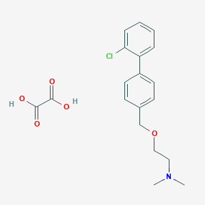 Ethanamine, 2-((2'-chloro(1,1'-biphenyl)-4-yl)methoxy)-N,N-dimethyl-, ethanedioate (1:1)