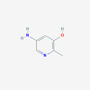 molecular formula C6H8N2O B3354011 5-Amino-2-methylpyridin-3-ol CAS No. 57183-27-4