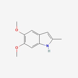 molecular formula C11H13NO2 B3354082 5,6-dimethoxy-2-methyl-1H-indole CAS No. 57330-45-7