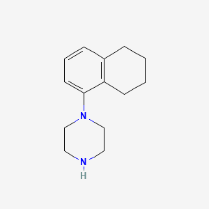 molecular formula C14H20N2 B3354105 1-(5,6,7,8-Tetrahydronaphthalen-1-yl)piperazine CAS No. 57536-84-2