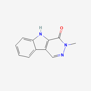 molecular formula C11H9N3O B3354144 3-methyl-3H-pyridazino[4,5-b]indol-4(5H)-one CAS No. 5777-93-5