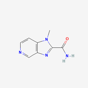 molecular formula C8H8N4O B3354161 1-methyl-1H-imidazo[4,5-c]pyridine-2-carboxamide CAS No. 57806-24-3
