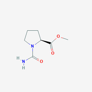 molecular formula C7H12N2O3 B3354186 Methyl 1-carbamoyl-L-prolinate CAS No. 578740-78-0