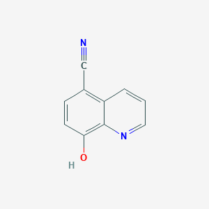 molecular formula C10H6N2O B3354305 8-Hydroxyquinoline-5-carbonitrile CAS No. 5852-79-9