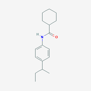 molecular formula C17H25NO B335437 N-[4-(butan-2-yl)phenyl]cyclohexanecarboxamide 