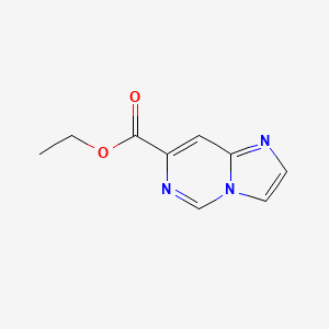 molecular formula C9H9N3O2 B3354372 Ethyl imidazo[1,2-c]pyrimidine-7-carboxylate CAS No. 588720-90-5