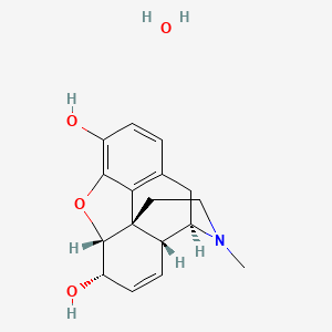 molecular formula C17H21NO4 B3354572 17-Methyl-7,8-didehydro-4,5-epoxymorphinan-3,6-diol--water (1/1) CAS No. 6009-81-0