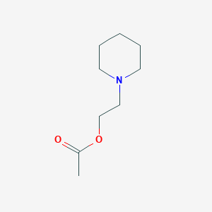 molecular formula C9H17NO2 B3354593 2-Piperidin-1-ylethyl acetate CAS No. 60254-45-7