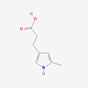 molecular formula C8H11NO2 B3354631 3-(5-methyl-1H-pyrrol-3-yl)propanoic acid CAS No. 60390-32-1