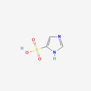 molecular formula C3H4N2O3S B3354668 1H-imidazole-5-sulfonic acid CAS No. 60634-74-4