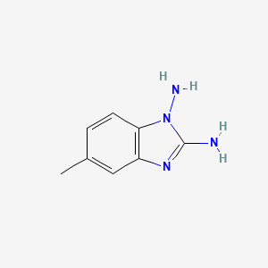 molecular formula C8H10N4 B3354719 5-Methylbenzimidazole-1,2-diamine CAS No. 60882-72-6