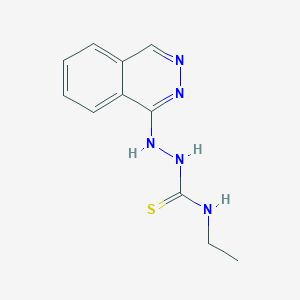 molecular formula C11H13N5S B3354758 N-Ethyl-2-(phthalazin-1-yl)hydrazinecarbothioamide CAS No. 61051-50-1