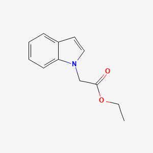 molecular formula C12H13NO2 B3354793 ethyl 2-(1h-indol-1-yl)acetate CAS No. 61155-69-9