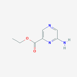 molecular formula C7H9N3O2 B3354972 ethyl 6-aminopyrazine-2-carboxylate CAS No. 61442-39-5