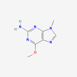 molecular formula C7H9N5O B3355040 6-Methoxy-9-methyl-9h-purin-2-amine CAS No. 61580-66-3