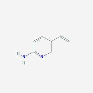 molecular formula C7H8N2 B3355183 5-Ethenylpyridin-2-amine CAS No. 62114-80-1