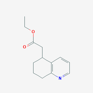 Ethyl (5,6,7,8-tetrahydroquinolin-5-yl)acetate