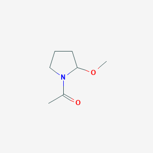 B3355603 1-Acetyl-2-methoxypyrrolidine CAS No. 63050-21-5