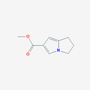 B3355747 1H-Pyrrolizine-6-carboxylic acid, 2,3-dihydro-, methyl ester CAS No. 63486-71-5