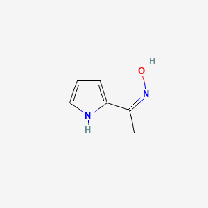 molecular formula C6H8N2O B3355763 1-(1H-pyrrol-2-yl)ethan-1-one oxime CAS No. 63547-59-1