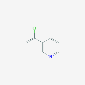 molecular formula C7H6ClN B3355814 3-(1-Chloroethenyl)pyridine CAS No. 63671-83-0