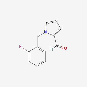 molecular formula C12H10FNO B3355841 1-(2-Fluorobenzyl)-1H-pyrrole-2-carbaldehyde CAS No. 63880-57-9