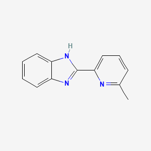 molecular formula C13H11N3 B3356106 2-(6-Methyl-2-pyridyl)benzimidazole CAS No. 6504-09-2