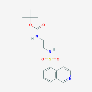 molecular formula C16H21N3O4S B3356128 n-(Tert-butoxycarbonyl)-n'-[(5-isoquinolyl)sulfonyl]-ethylenediamine CAS No. 651309-72-7