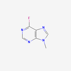 molecular formula C6H5FN4 B3356196 9H-Purine, 6-fluoro-9-methyl- CAS No. 653-45-2