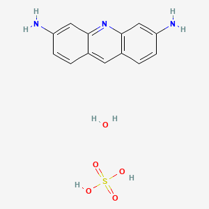 molecular formula C13H15N3O5S B3356269 Proflavine sulfate Hydrate CAS No. 6556-26-9